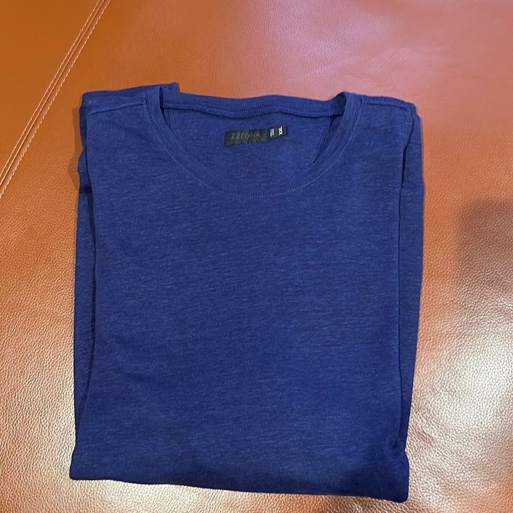 Z ZEGNA LINEN T SHIRT